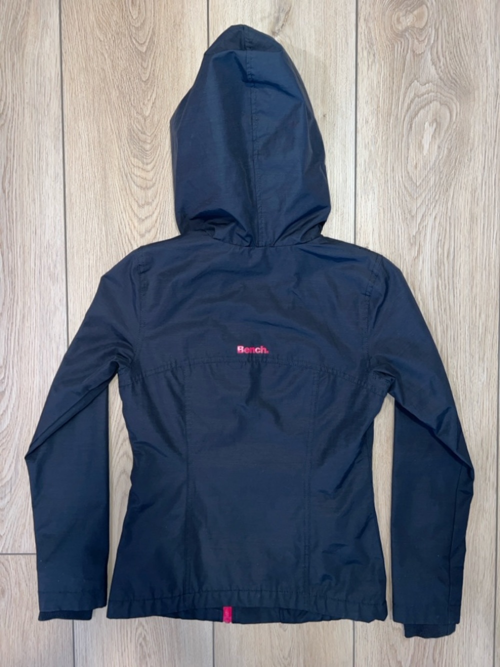 Bench Black Double Zip Hooded Rain Jacket - Picture 9 of 16